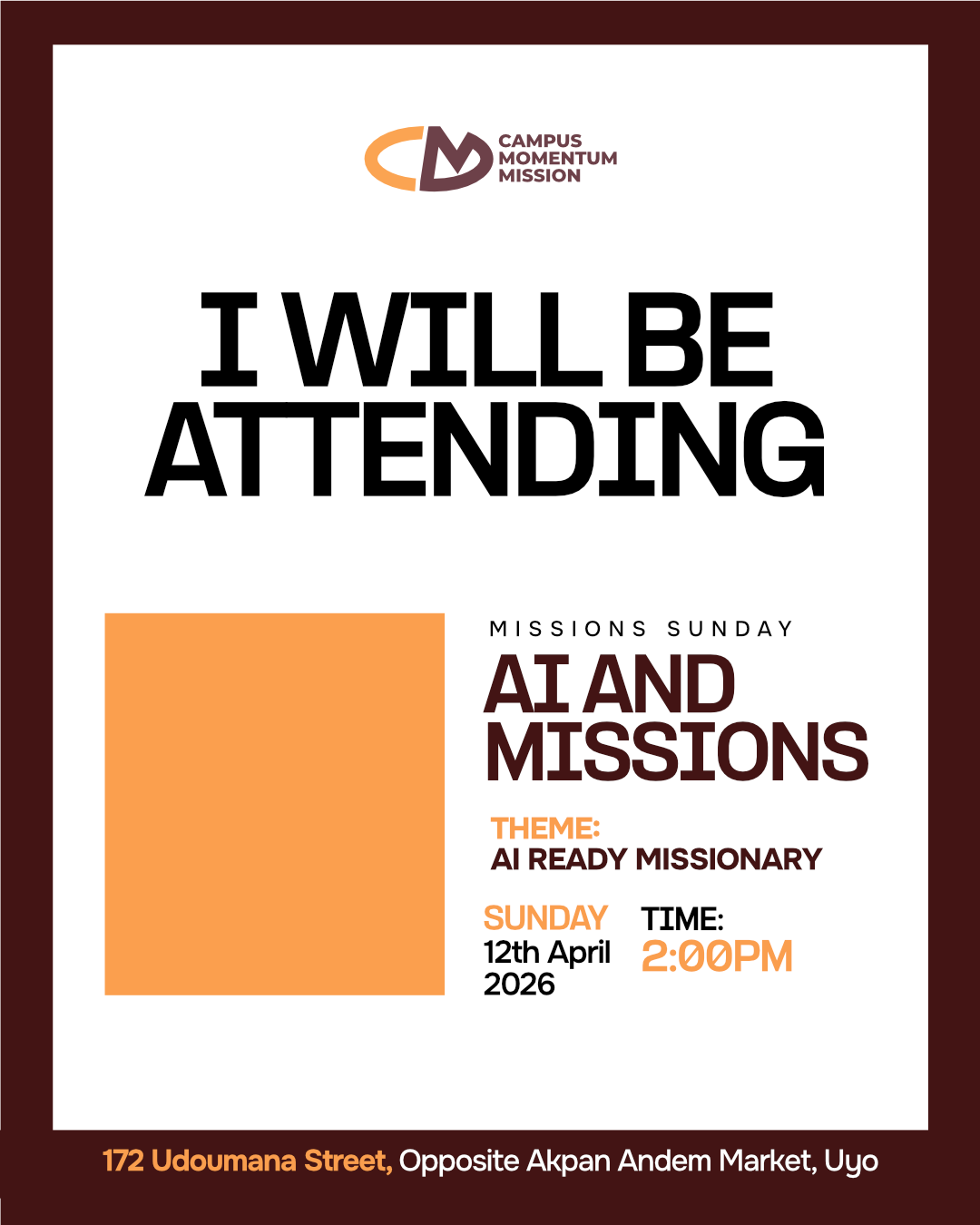 Missions Sunday - AI Missions