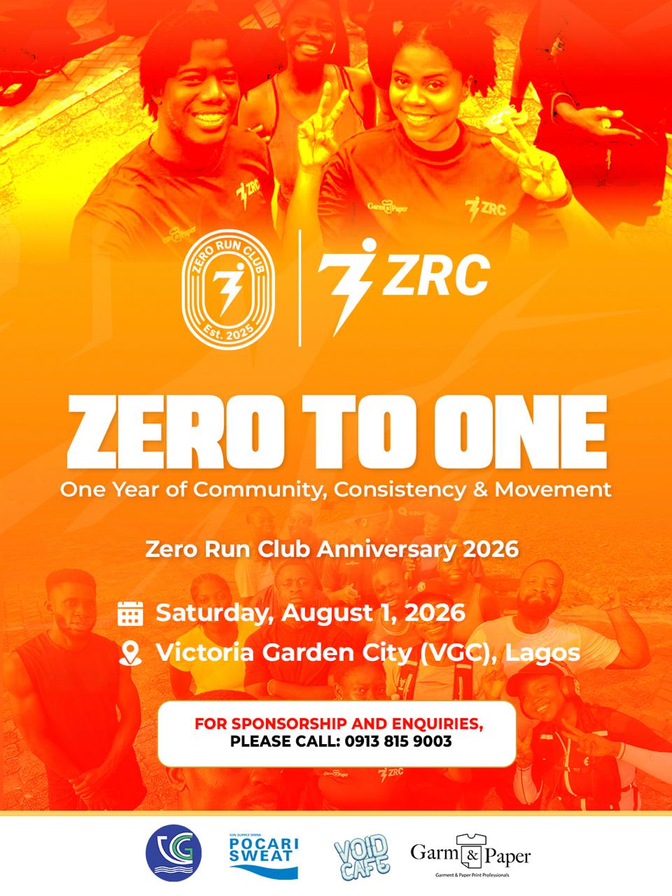 Zero to One: Zero Run Club Anniversary 2026